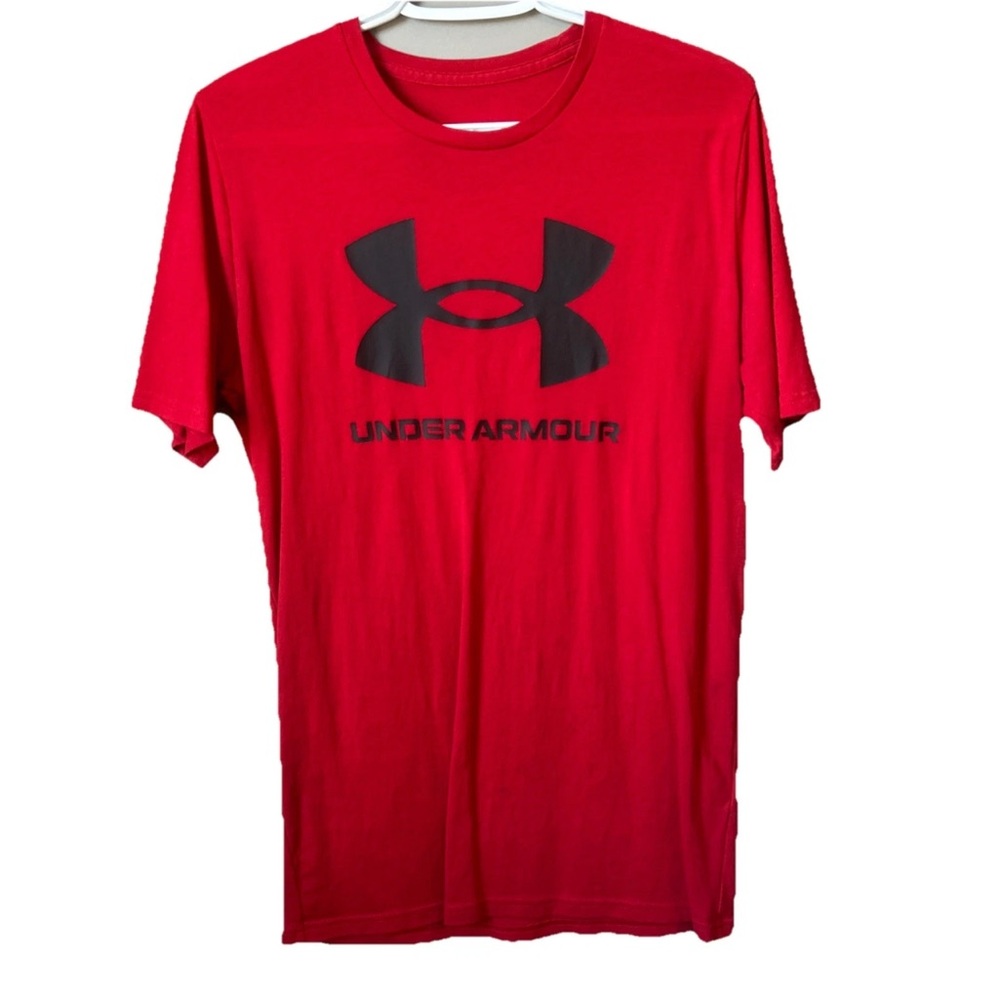 Under Armour Red Short Sleeve Tee Performance Shirt